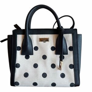 Kate Spade Black and White Polka Dot Satchel